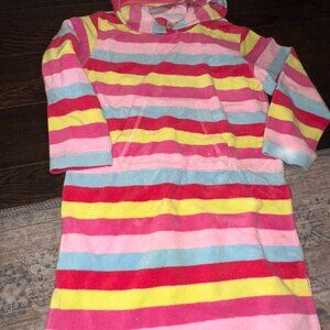 Mini Boden Girls Hooded Striped Tunic Dress